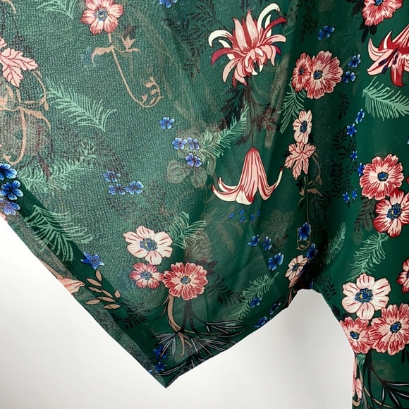 Orchid Row Floral Printed Maxi Chiffon Kimono - Picture 7 of 11